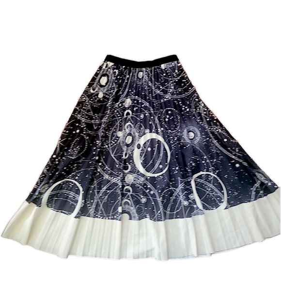 Astrology Pleated Skirt, Sz S-M - Picture 4 of 10